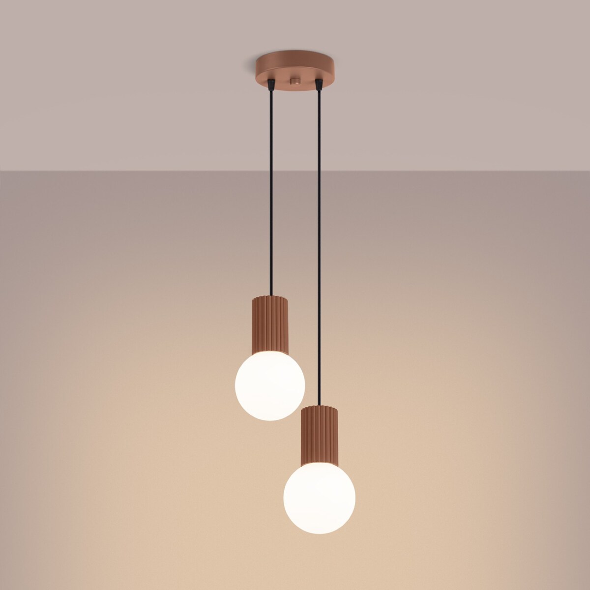 Lampa wisząca HALO 2P mocca