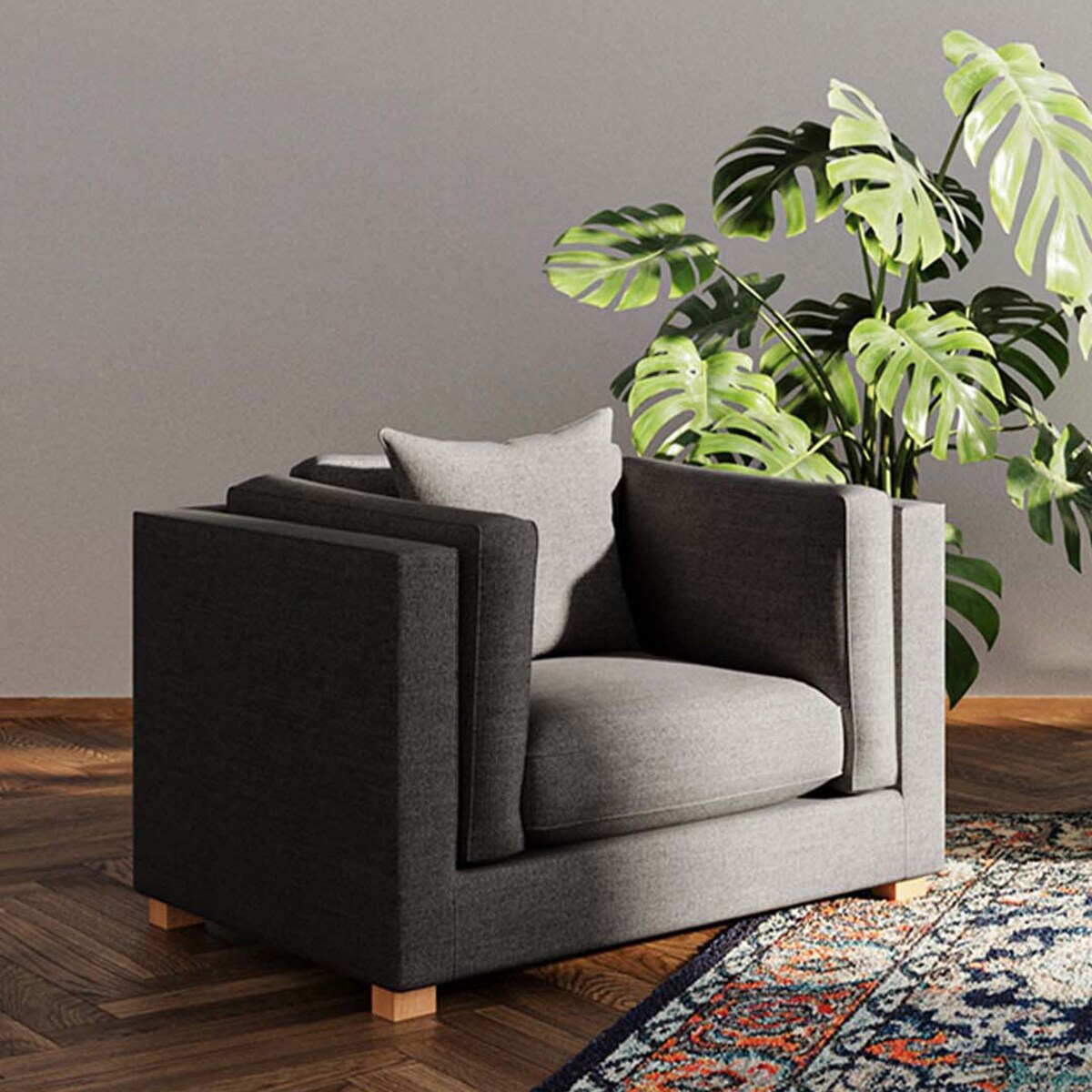 Pomo fotel Antracytowy