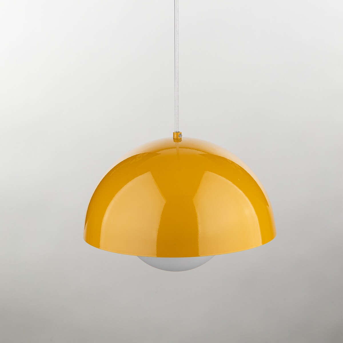 Lampa wisząca TK Lighting BONO OCHRA 10275, ochra/biała, E27, regulowana wysokość 160 cm, średnica 27 cm