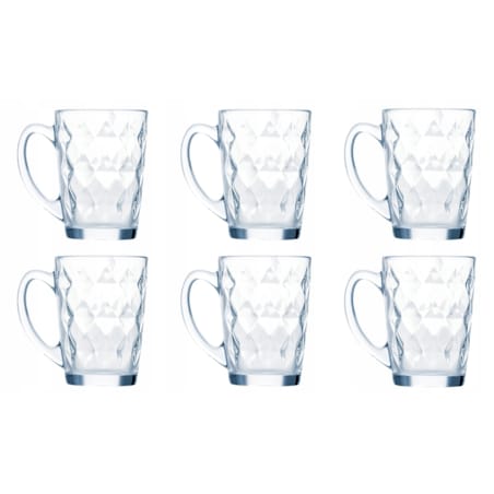SZKLANKA KUBEK z uchem 6 x 320 ml DIAMOND LUMINARC