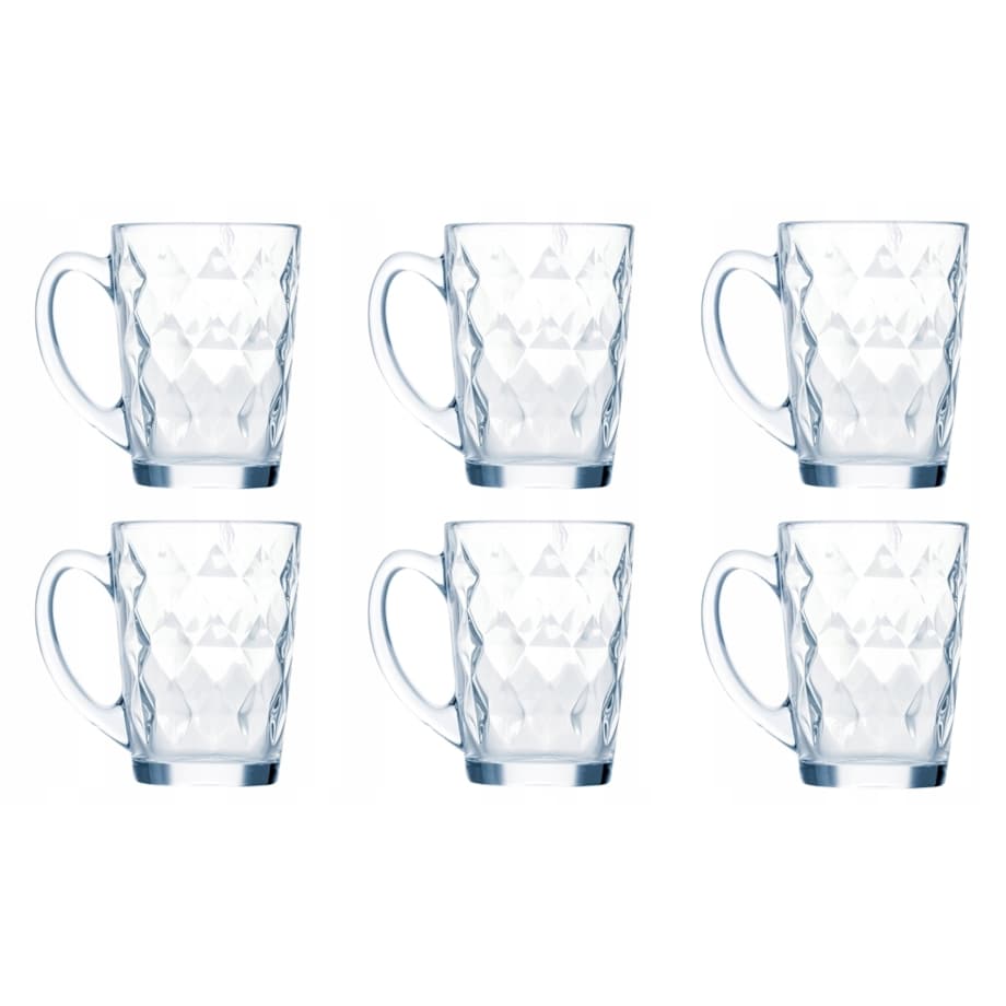 SZKLANKA KUBEK z uchem 6 x 320 ml DIAMOND LUMINARC