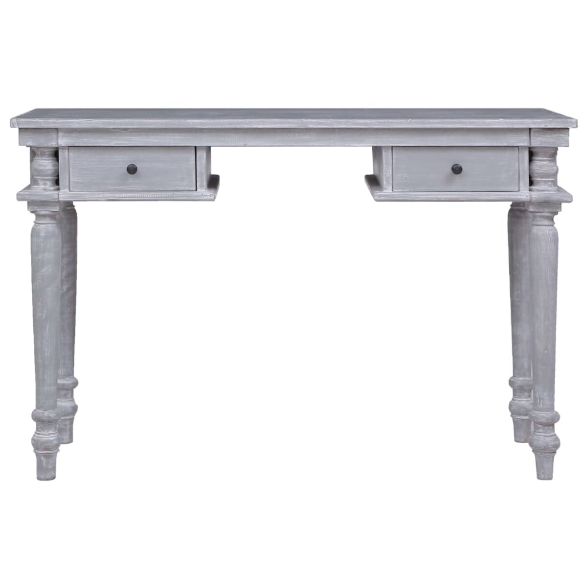 vidaXL Biurko, 115x50x78 cm, lite drewno mahoniowe