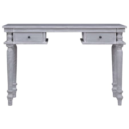 vidaXL Biurko, 115x50x78 cm, lite drewno mahoniowe