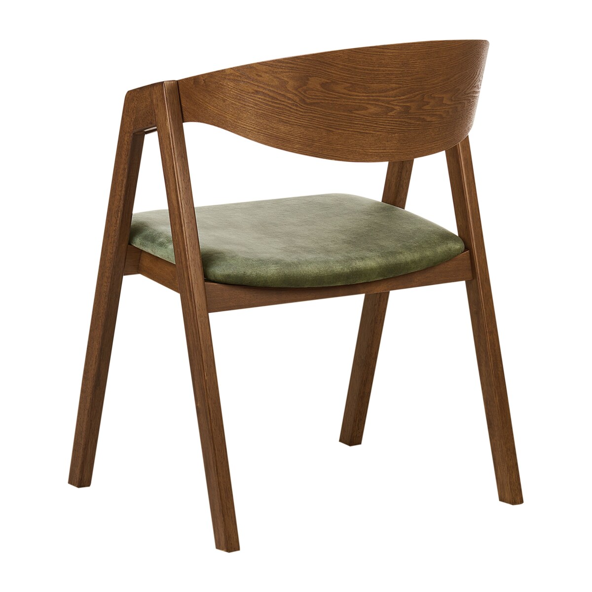 Zestaw 2 krzeseł do jadalni YUBA Drewno Ciemnozielony