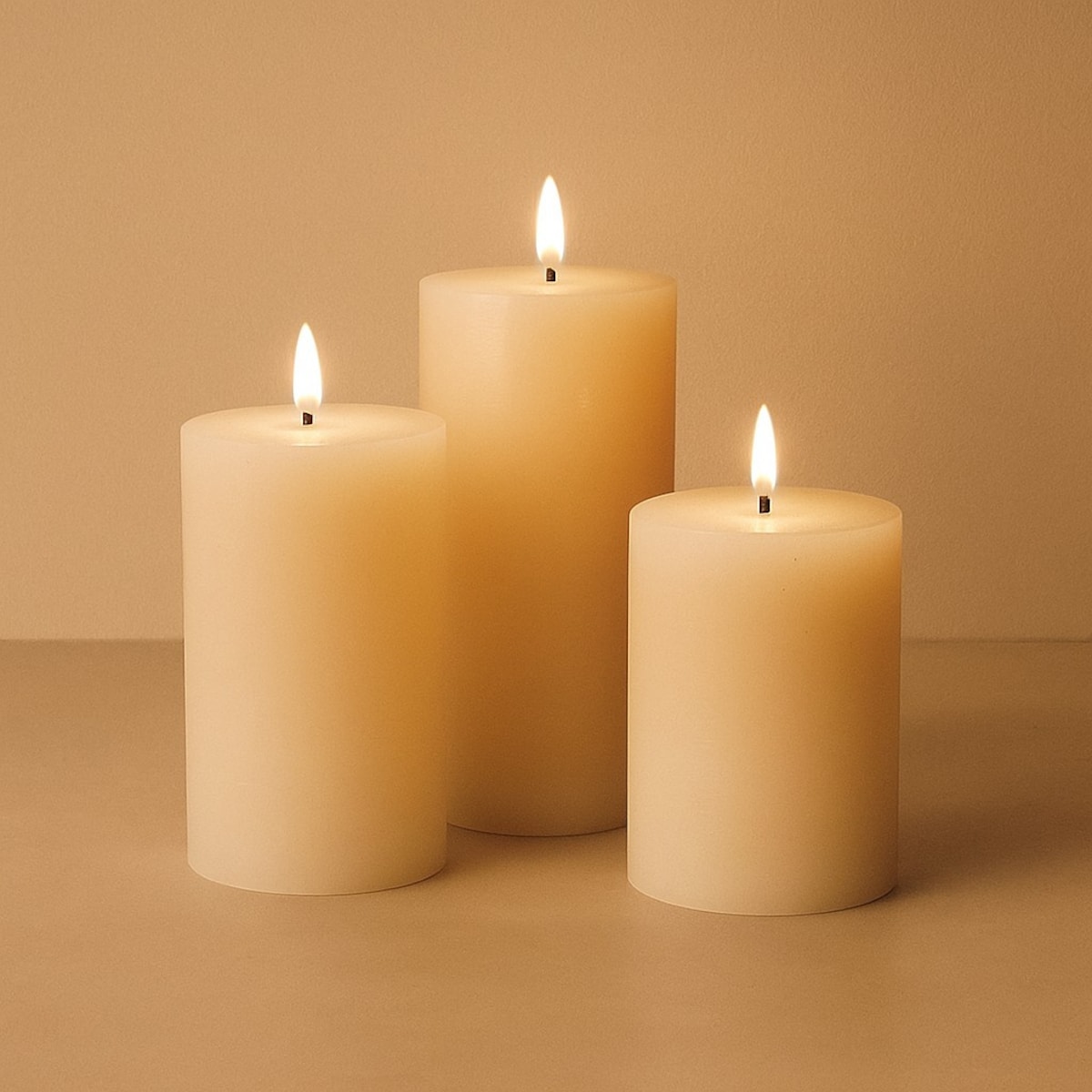 Dekoracyjne świece LED Ø 7,5 cm, 3 szt.