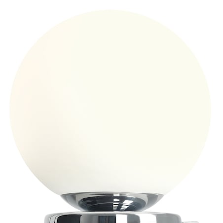 Okrągła lampa stojąca Ball 1076B4_M Aldex na biurko szklana kula chrom