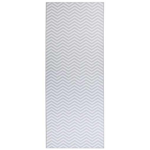 Dywan 80 x 200 cm biało-szary SAIKHEDA