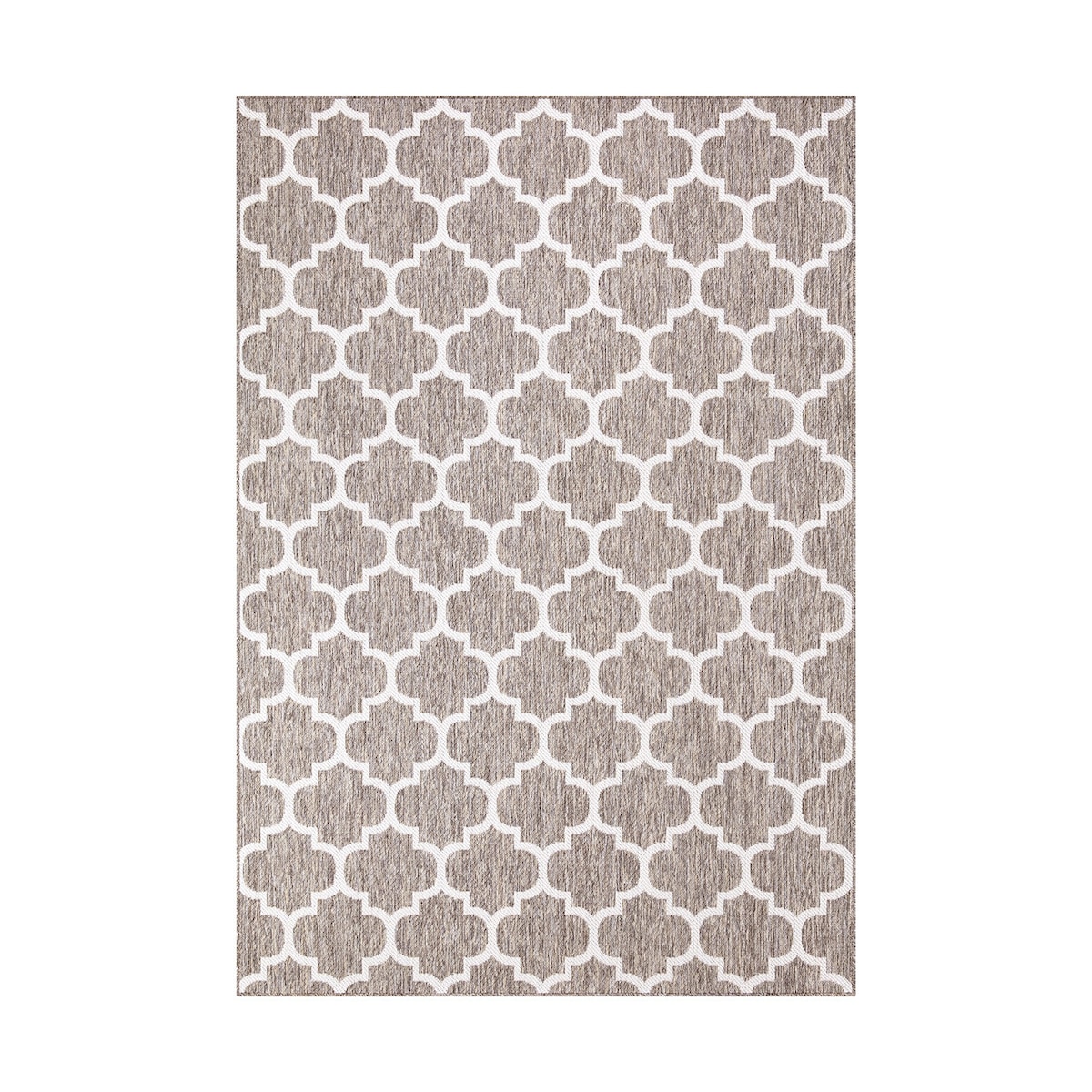 Dywan na zewnątrz i do wnętrz koniczynka Sunny 4620 Beż Krem 200x200