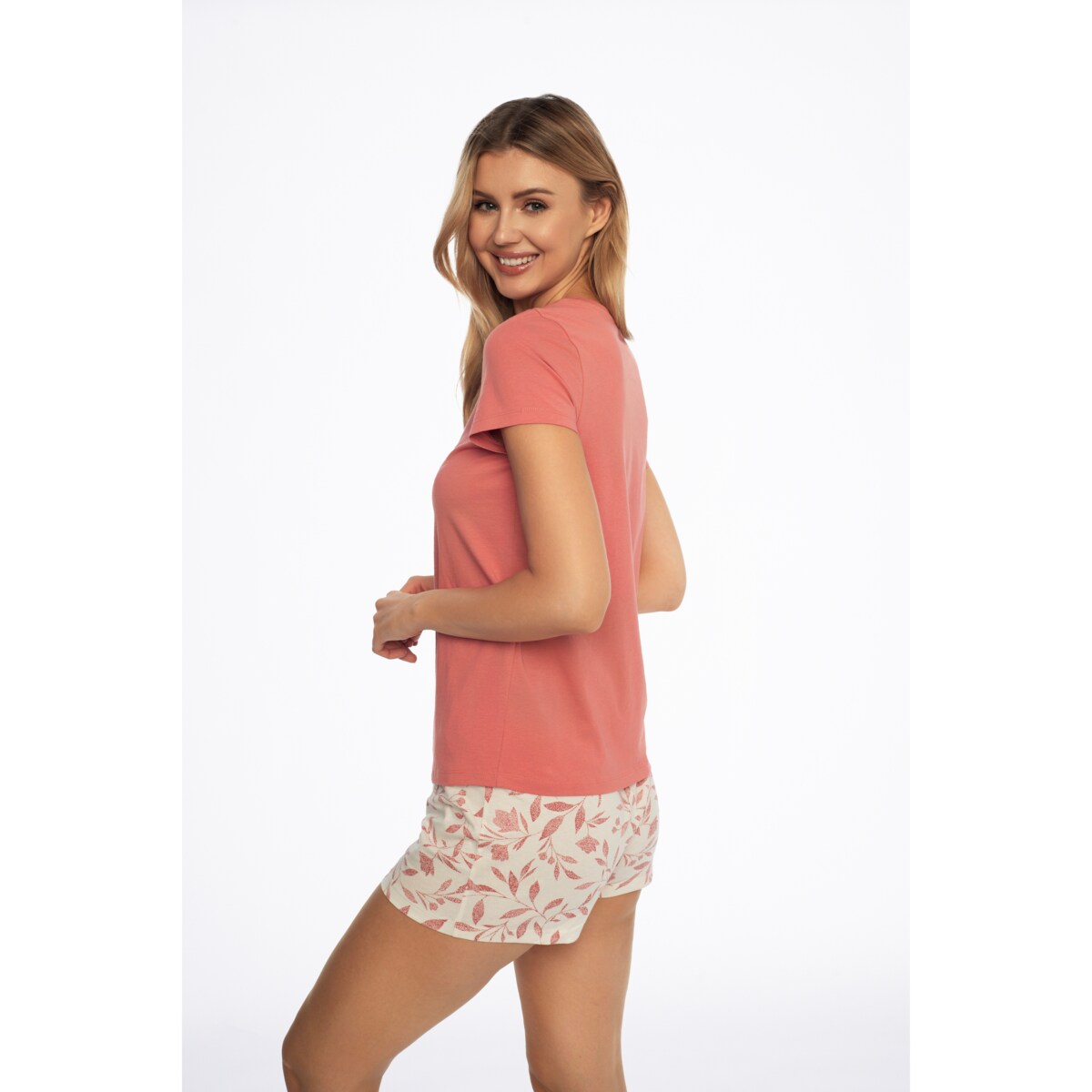 Piżama Arly 41296-32X Koralowa Koralowy, XL