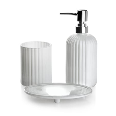 ARI WHITE Komplet Łazienkowy 400ml matowy biały