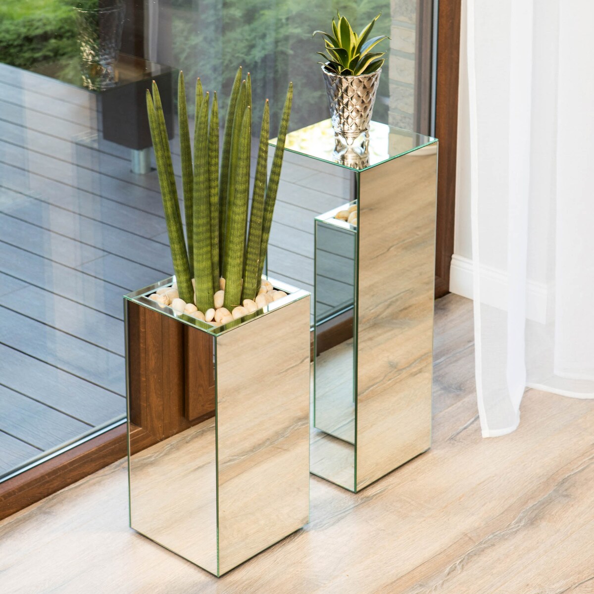 Kwietnik Lustrzany 70x25x25