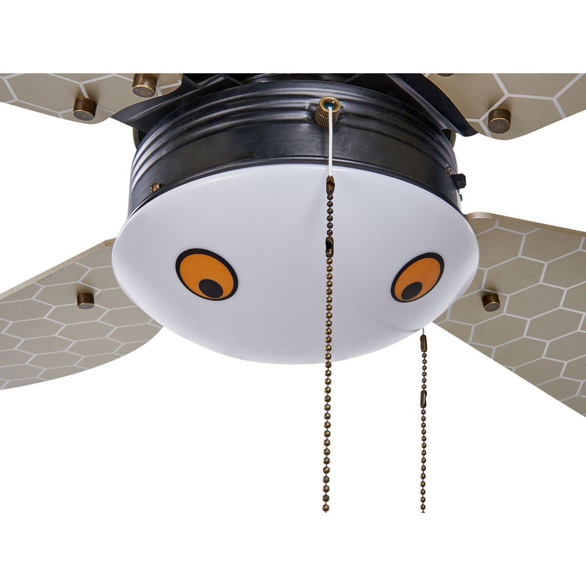 Wentylator sufitowy czarno-żółty DOLORES