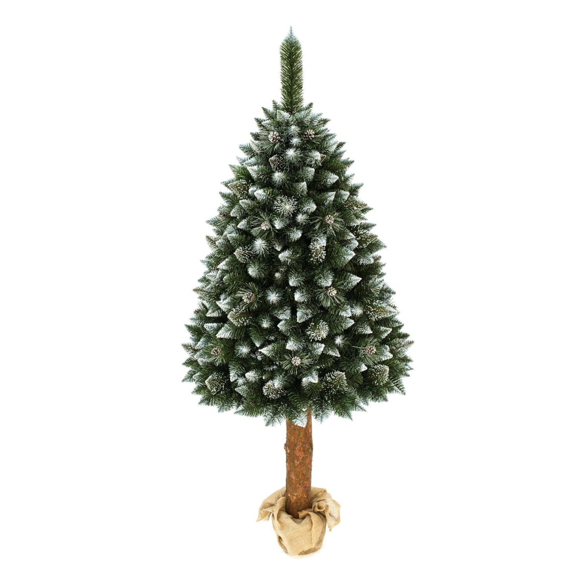 Choinka sztuczna Sosna srebrna z kryształkami na pniu