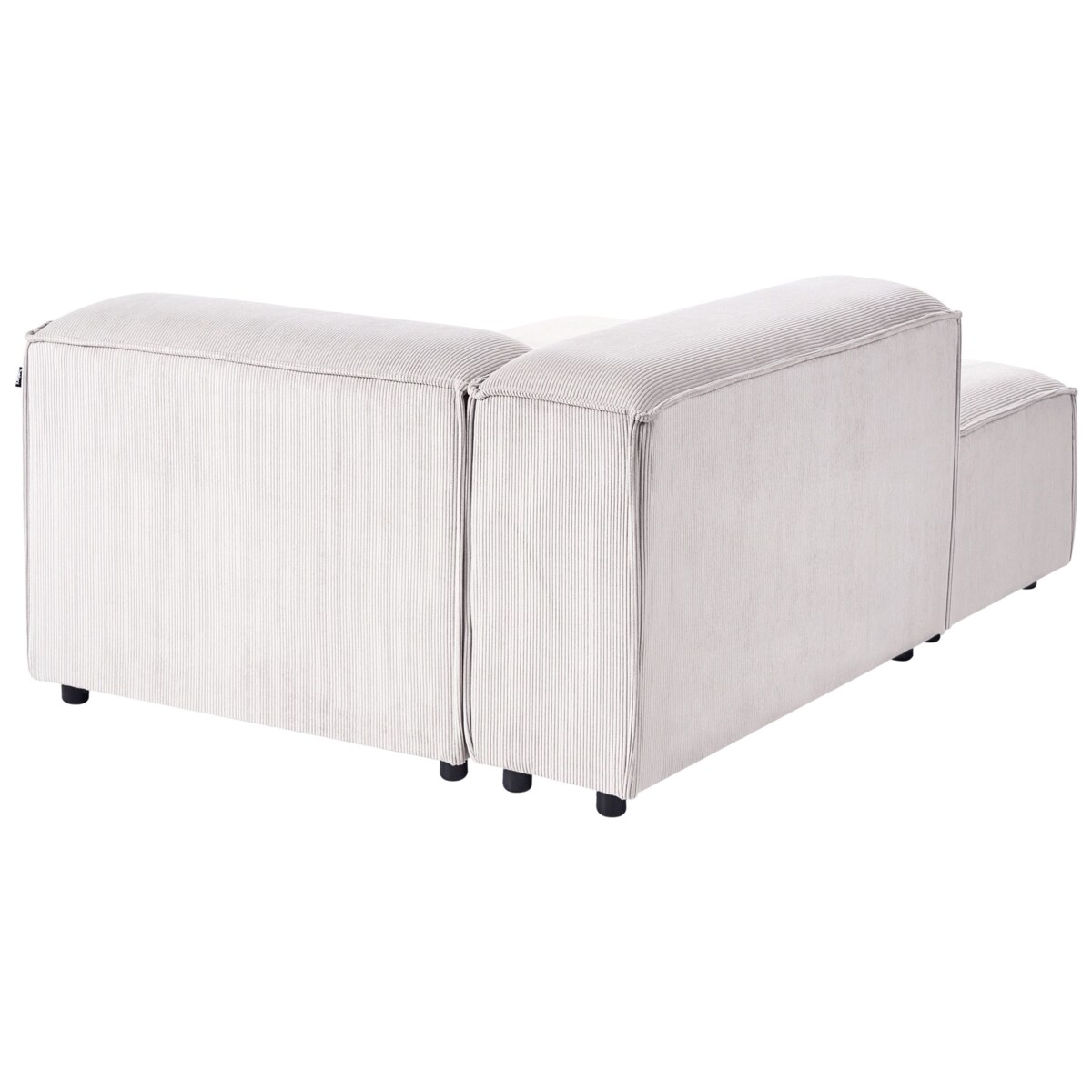 Narożnik modułowy dla 4 osób ARDAL Sztruks Złamana biel Prawostronny