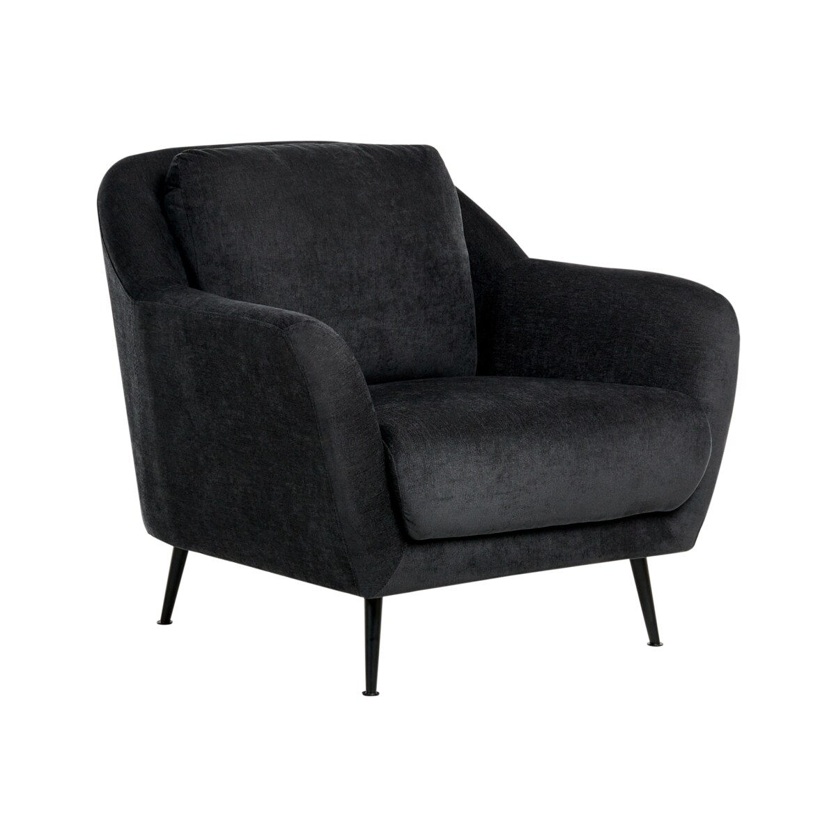 Komplet wypoczynkowy dla 3 osób EIBY Szenil Czarny