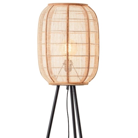Lampa stojąca na trójnogu Tanah 93136/76 Brilliant boho beż czarna