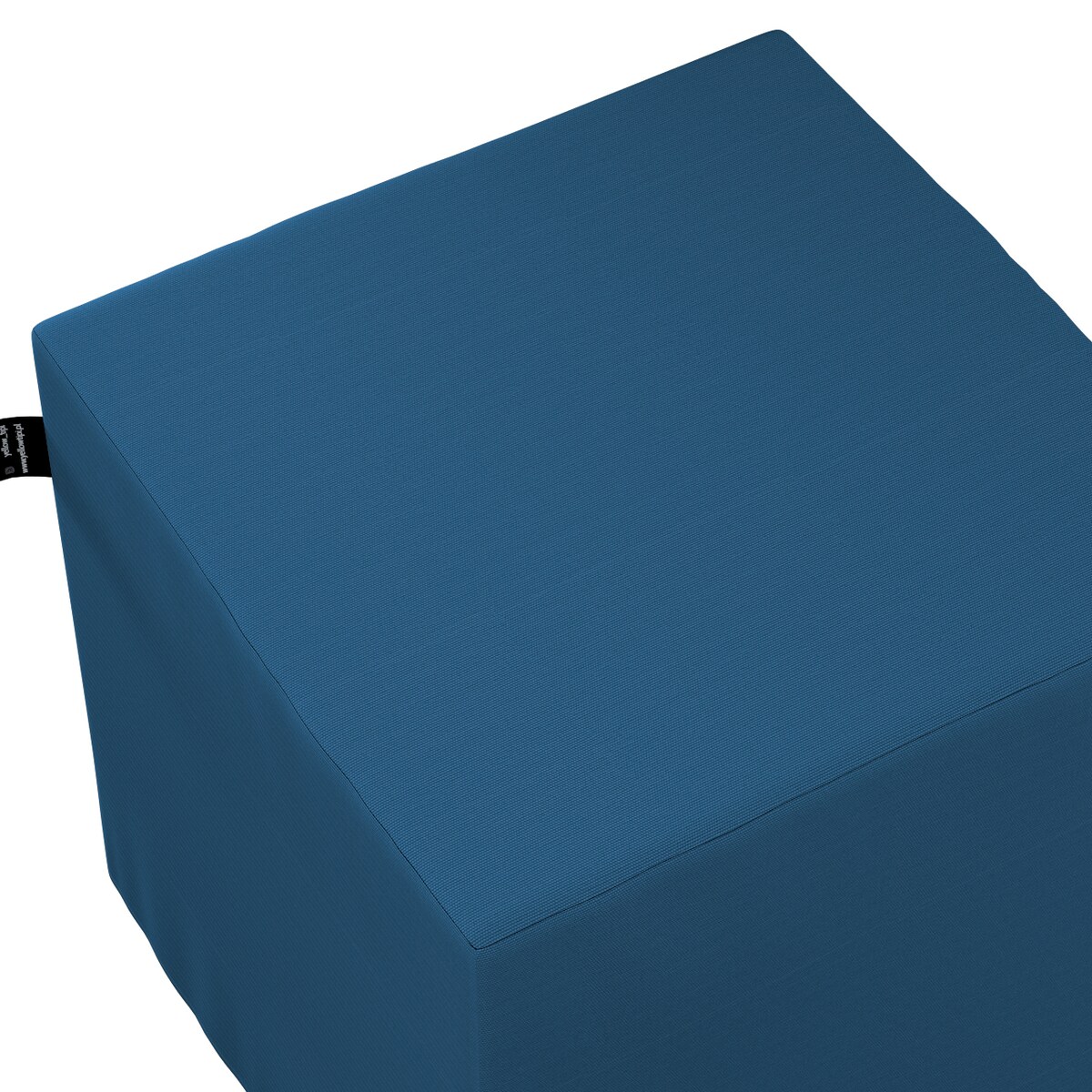 Puf kostka Nano, morski niebieski, 40 x 40 x 40 cm, Cotton Story