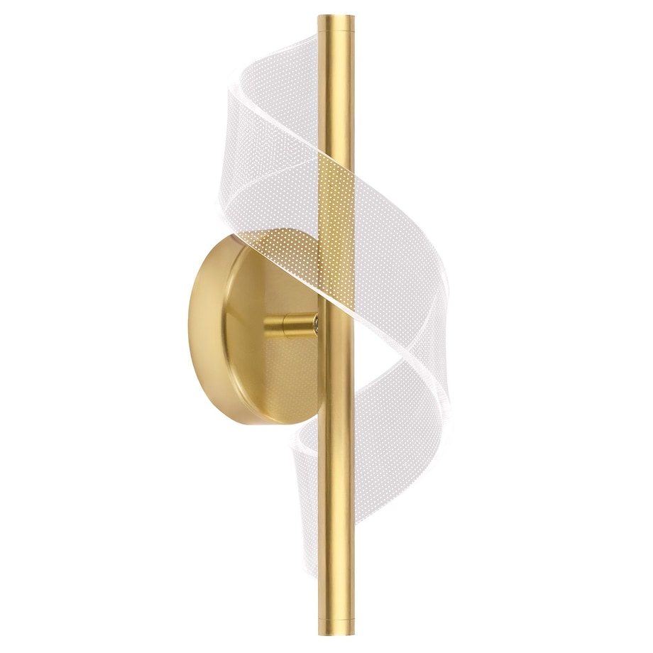 Kinkiet Led G032-W Złoty, Metal, Tworzywo Sztuczne