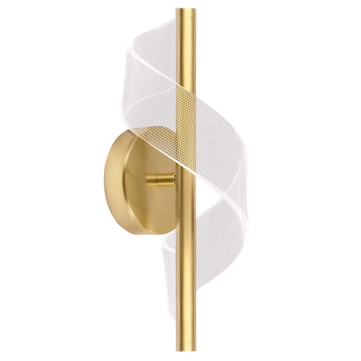 Kinkiet Led G032-W Złoty, Metal, Tworzywo Sztuczne