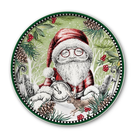 Talerz do ciasta Św. Mikołaj 31 cm - Egan Italy 2024