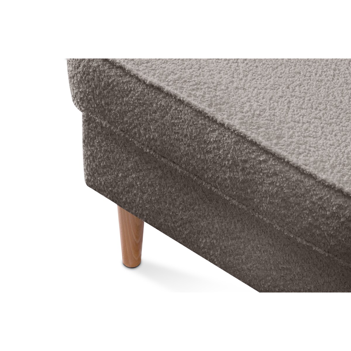 KONSIMO STRALIS Fotel + puf, kolor Beżowy