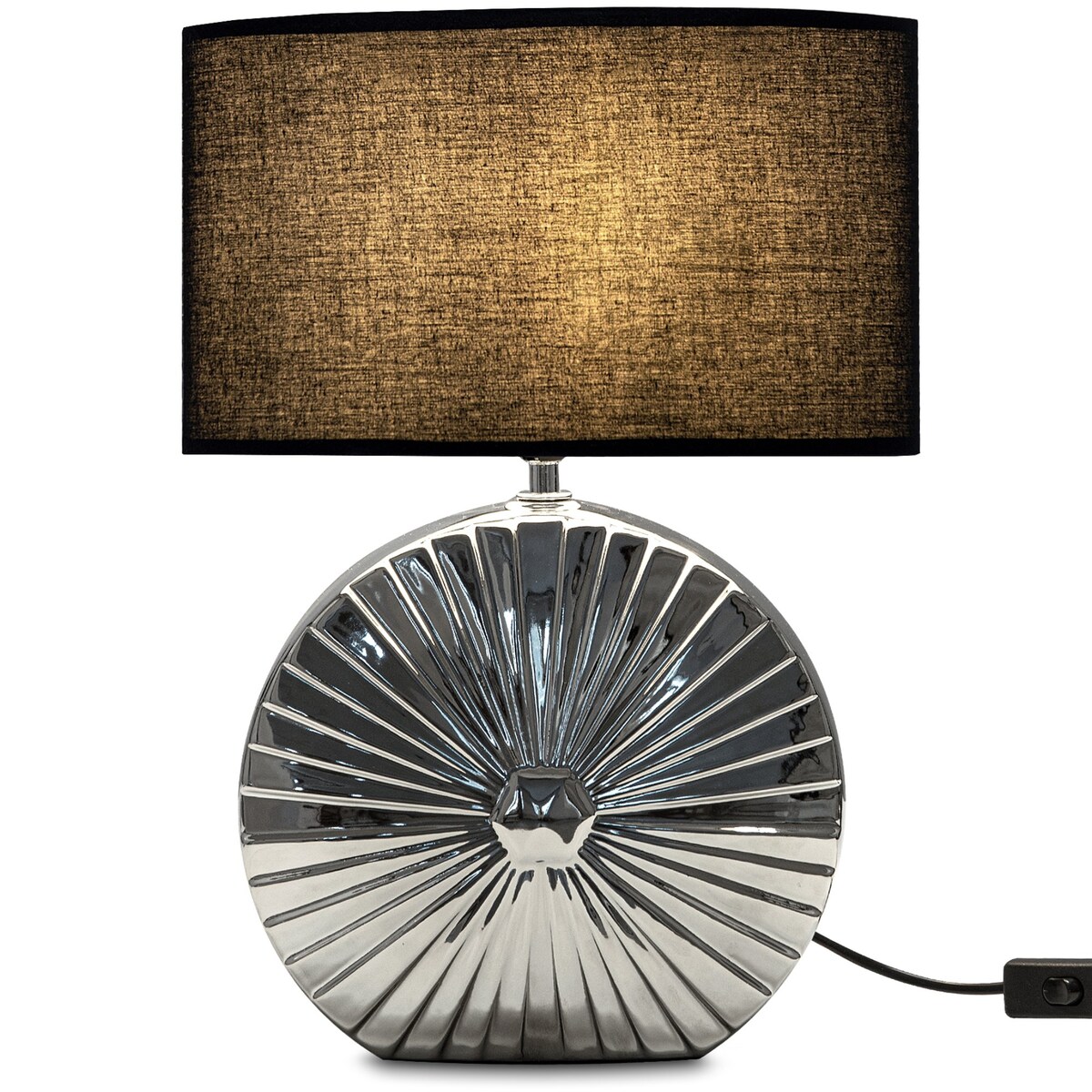 KONSIMO RITIM Lampa stołowa kolor srebrny