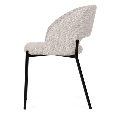 Krzesło tapicerowane beżowe Cort