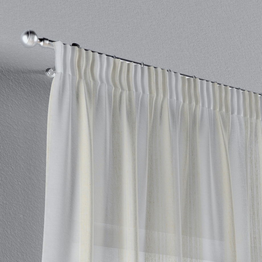 Zasłona na taśmie marszczącej 1 szt. 130x260 kremowy