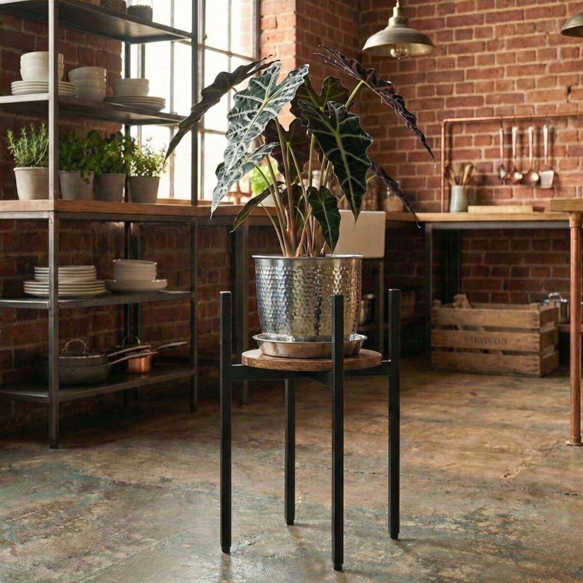 Wysoki stojak na kwiaty LUM, Ø 32 x 60 cm