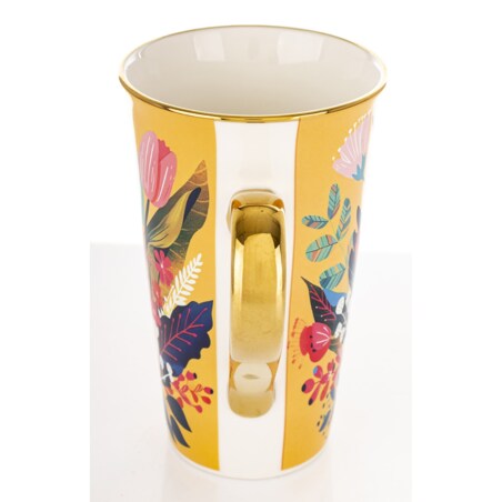 Kubek porcelanowy 16,5x14,5x10 cm 700 ml BLUMEN multicolour