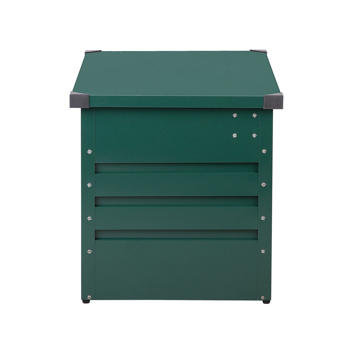 Skrzynia ogrodowa metalowa 300 l zielona CEBROSA