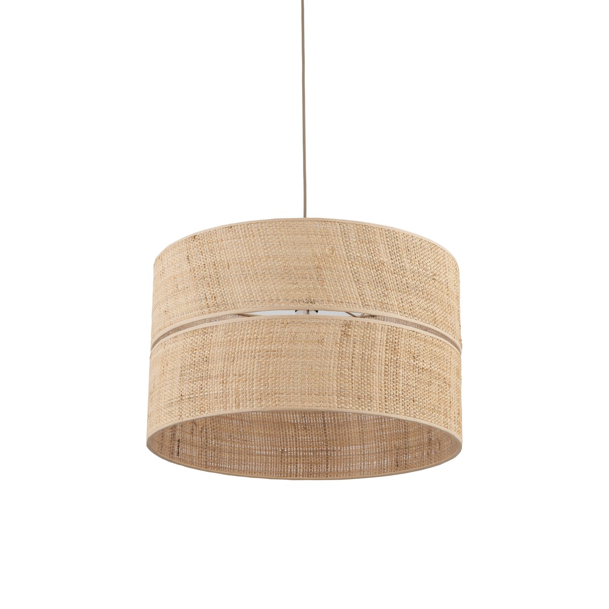 Lampa wisząca TK Lighting CALMA 500 beżowa boho 50 cm E27 regulowana wysokość do 175 cm do salonu jadalni sypialni