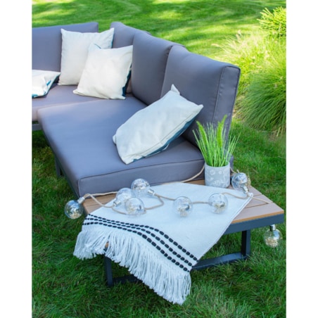 Modułowy zestaw mebli ogrodowych z aluminium