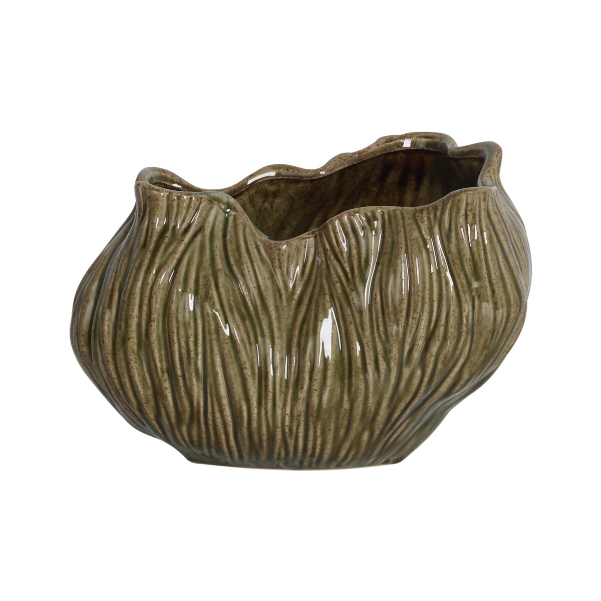 Kamionka Wazon na kwiaty 20 cm Zielony WATERLILIES