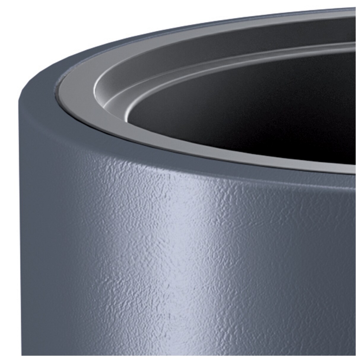 Doniczka Donica Ogrodowa 39 Cm Okrągła Na Taras Do Ogrodu Domu Antracytowa