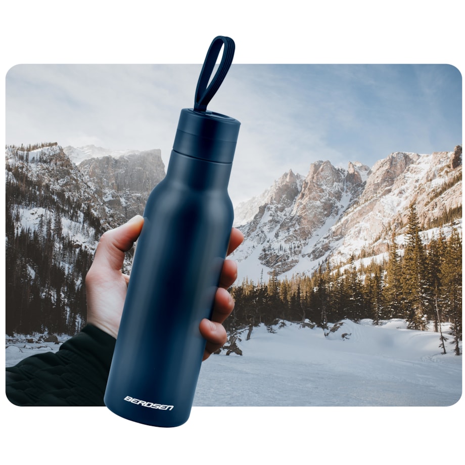 Termos próżniowy turystyczny butelka bidon uchwyt 500ml