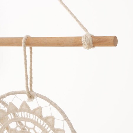 Wiszący Łapacz Snów Boho makrama na Ścianę 48 x 70 cm na Łóżko Dekoracyjny