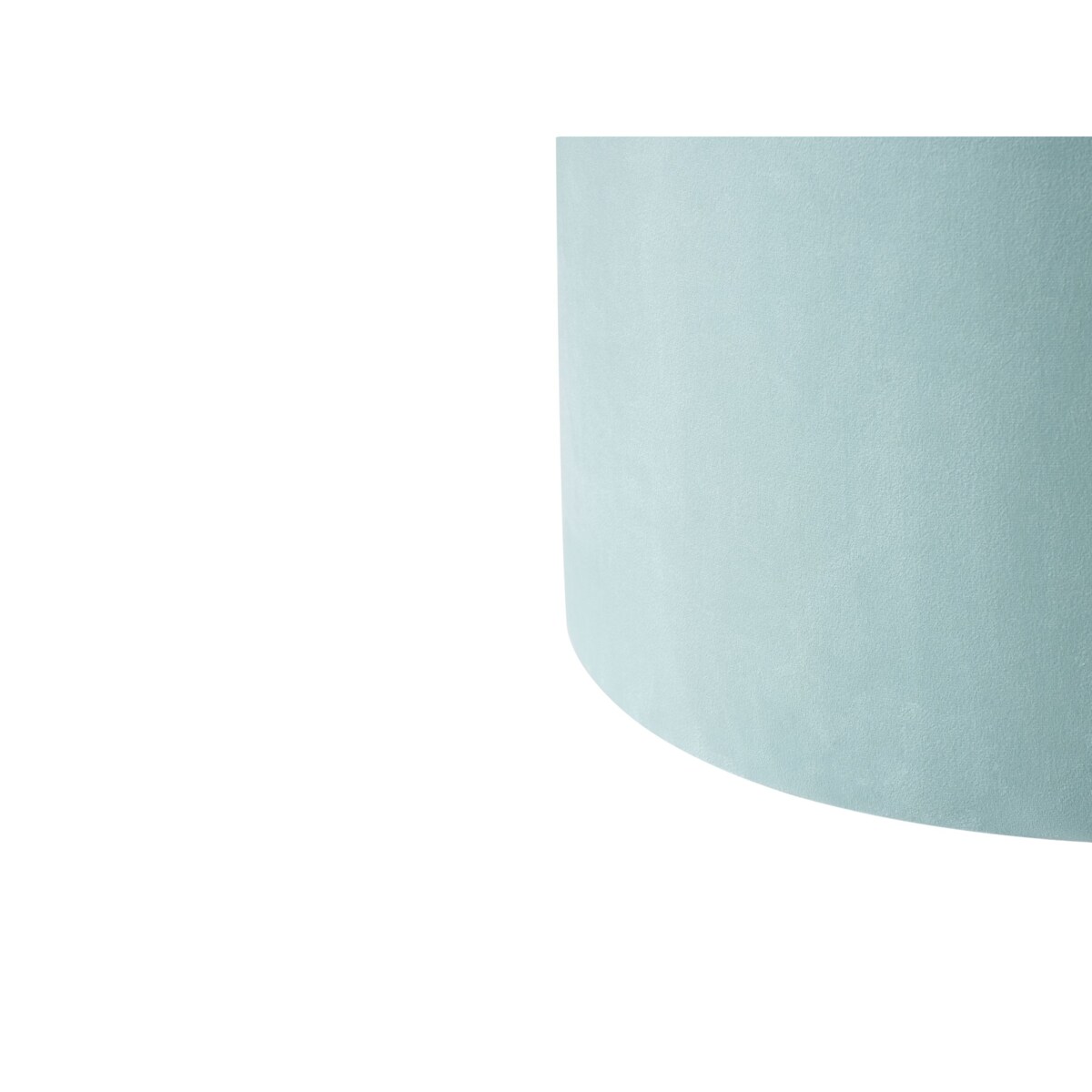 Puf LOVETT Welur Miętowy 47 cm 47 cm 46 cm