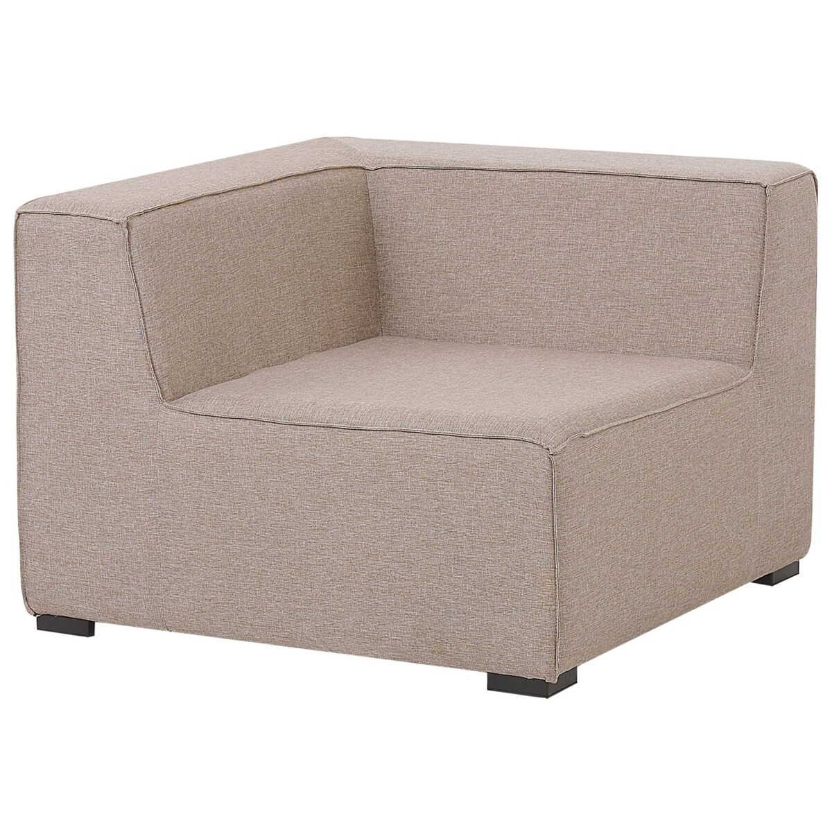 Narożnik ogrodowy z otomaną dla 7 osób AREZZO Lewostronny Modułowy Beżowy