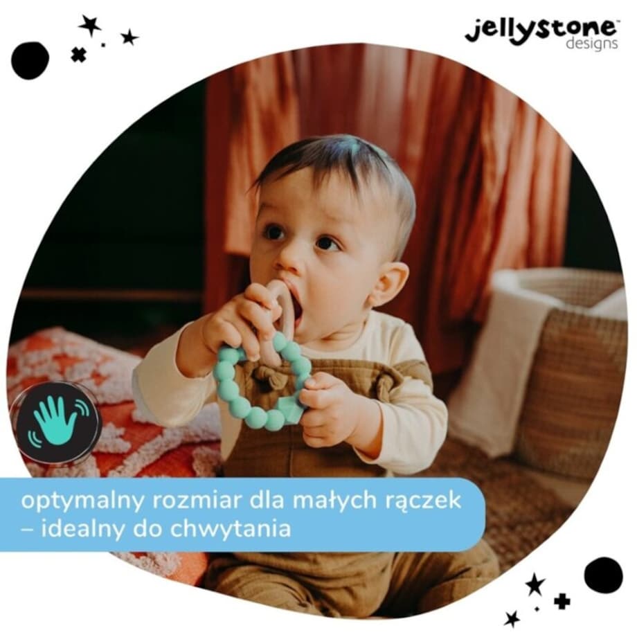 Księżycowy gryzak, miętowy, Jellystone Design