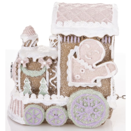 Dekoracja - pociąg piernikowy LED 13x29,5x7 cm TRENATEK