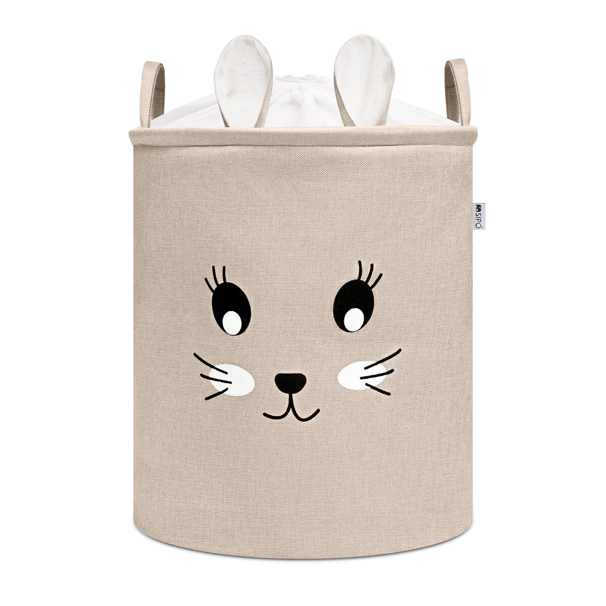 kosz na zabawki sipo, wersja premium, zamykany na ściągacz, królik, xxl