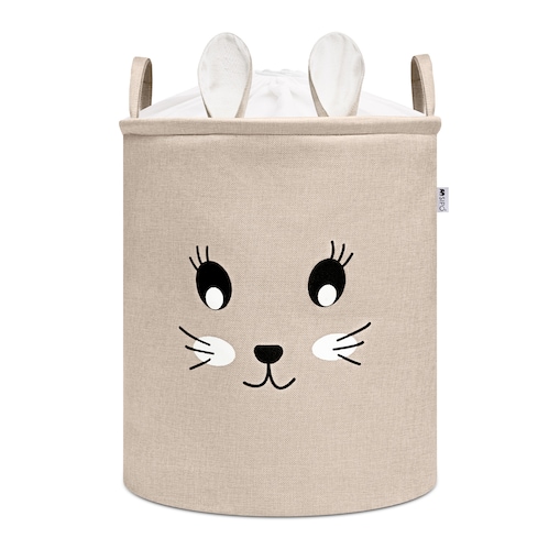 kosz na zabawki sipo, wersja premium, zamykany na ściągacz, królik, xxl