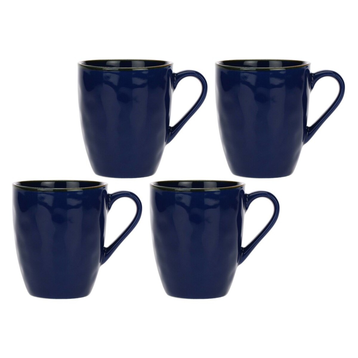 Zestaw 4 kubków z uchwytem Concerto Blu Cobalto - Kobaltowy, 430 ml