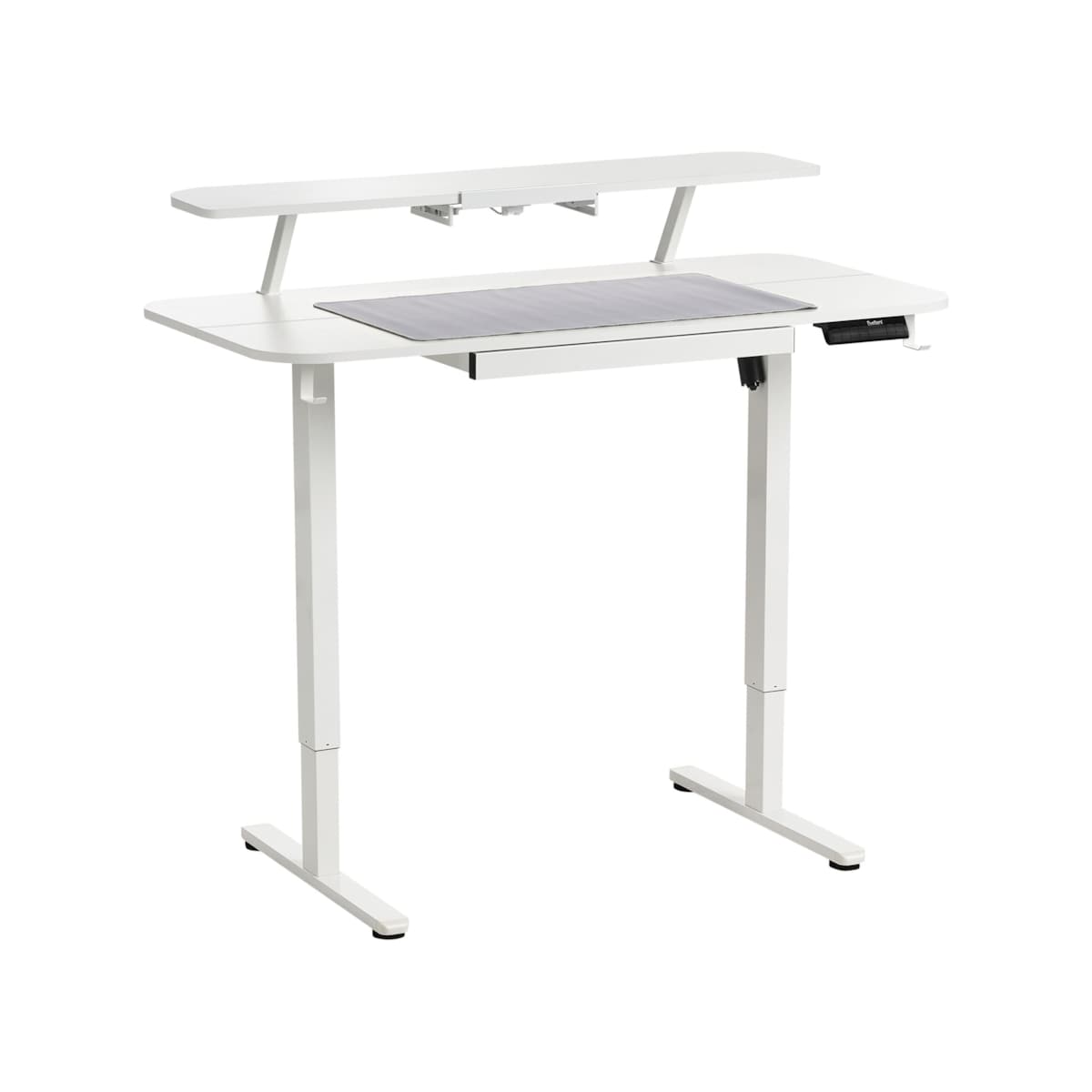 Biurko regulowane elektrycznie WILBANKS Biały 120 cm 60 cm Z portem USB