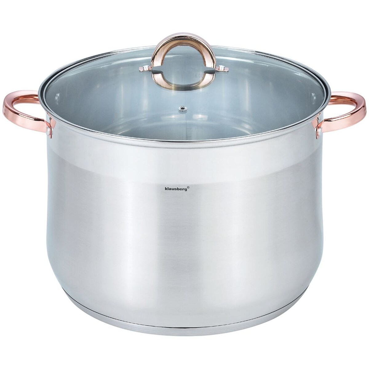 Garnek stalowy gastronomiczny duży 18.7L 32cm Rose Gold KLAUSBERG