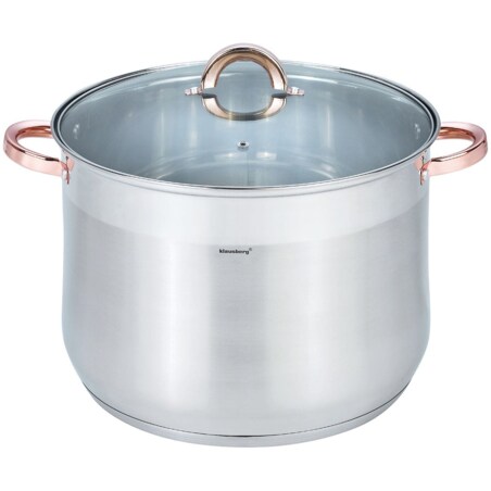 Garnek stalowy gastronomiczny duży 18.7L 32cm Rose Gold KLAUSBERG