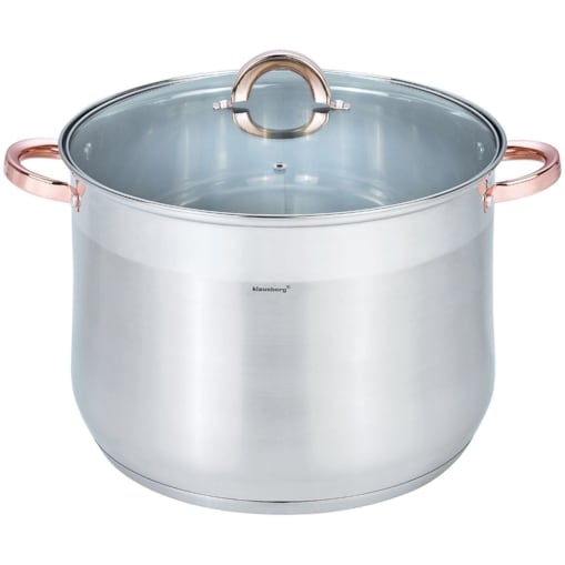 Garnek stalowy gastronomiczny duży 18.7L 32cm Rose Gold KLAUSBERG