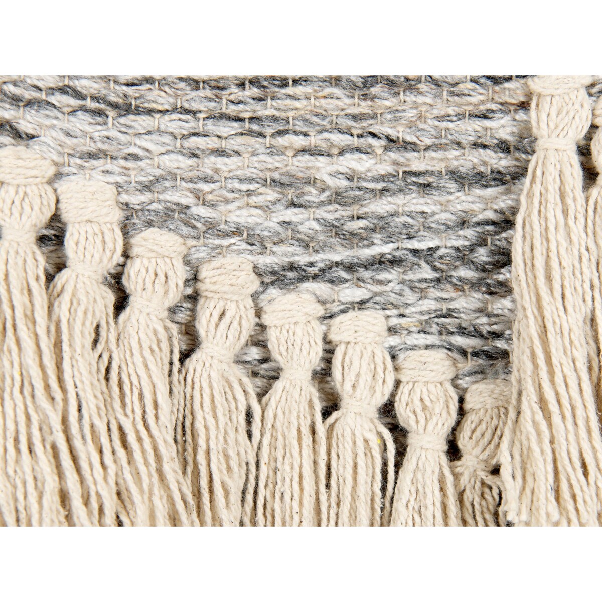 Dekoracja ścienna z frędzlami beżowa KOTRA