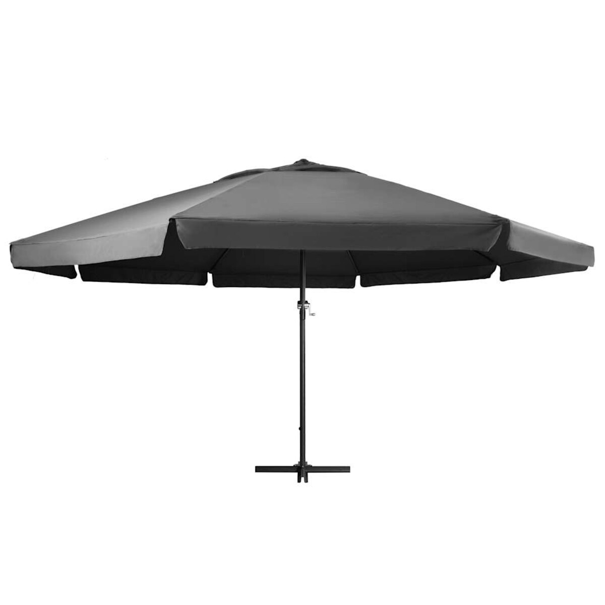 vidaXL Parasol ogrodowy na aluminiowym słupku, 600 cm, antracytowy